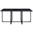 Afuera Living 11 Piece Poly Rattan Garden Dining Set in Black/Cream White