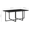 Afuera Living 11 Piece Poly Rattan Garden Dining Set in Black/Cream White
