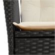 Afuera Living 9 Piece Poly Rattan Garden Dining Set in Black