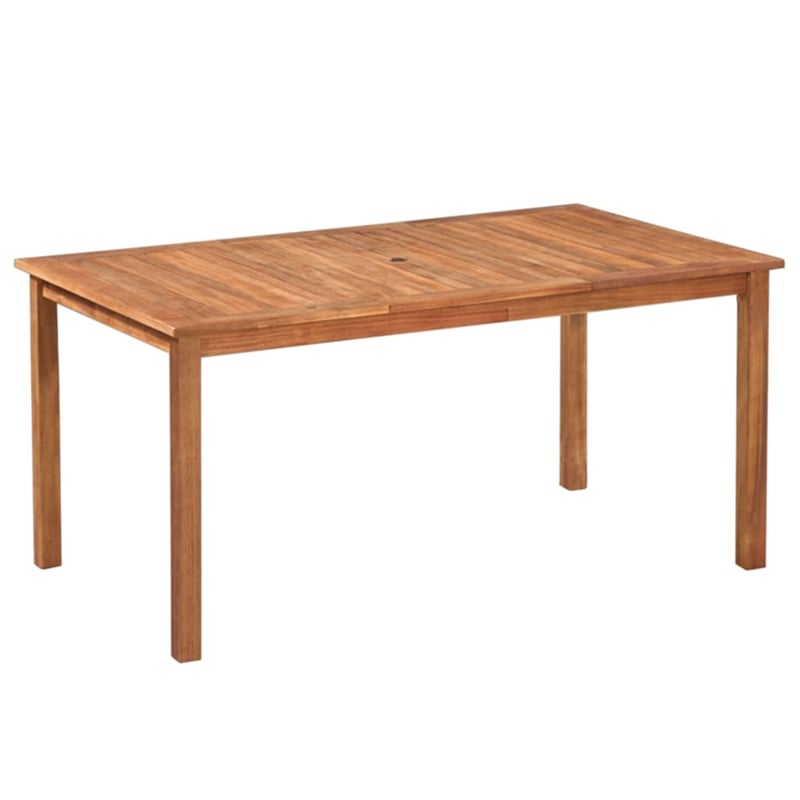 Afuera Living 7 Piece Rattan Garden Dining Set in Black and Brown