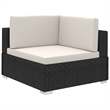 Afuera Living 12 Piece Poly Rattan Large Furniture Set in Black