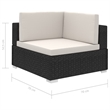 Afuera Living 12 Piece Poly Rattan Large Furniture Set in Black