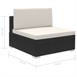 Afuera Living 12 Piece Poly Rattan Large Furniture Set in Black