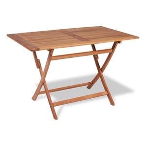 Afuera Living Contemporary 5 Piece Wood Furniture Set in Brown