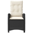 Afuera Living Contemporary Poly Rattan Bistro Set in Black/Cream