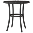 Afuera Living Contemporary Poly Rattan Bistro Set in Black/Cream