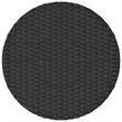 Afuera Living Contemporary Poly Rattan Bistro Set in Black/Cream