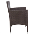 Afuera Living 4 Piece Steel Sofa Set with Removable Covers in Brown