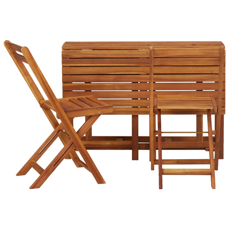 Afuera Living Solid Acacia Wood Medium Furniture Set in Brown