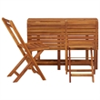 Afuera Living Solid Acacia Wood Medium Furniture Set in Brown