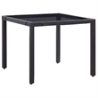 Afuera Living Contemporary 5 Piece Steel Furniture Set in Black