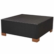 Afuera Living Contemporary 8 Piece Poly Rattan Sofa Set in Black/Brown