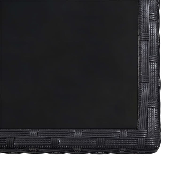 Afuera Living Contemporary Steel Large Furniture Set in Black