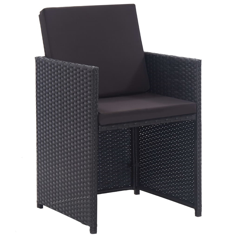 Afuera Living Contemporary Steel Large Furniture Set in Black
