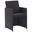 Afuera Living Contemporary Steel Large Furniture Set in Black