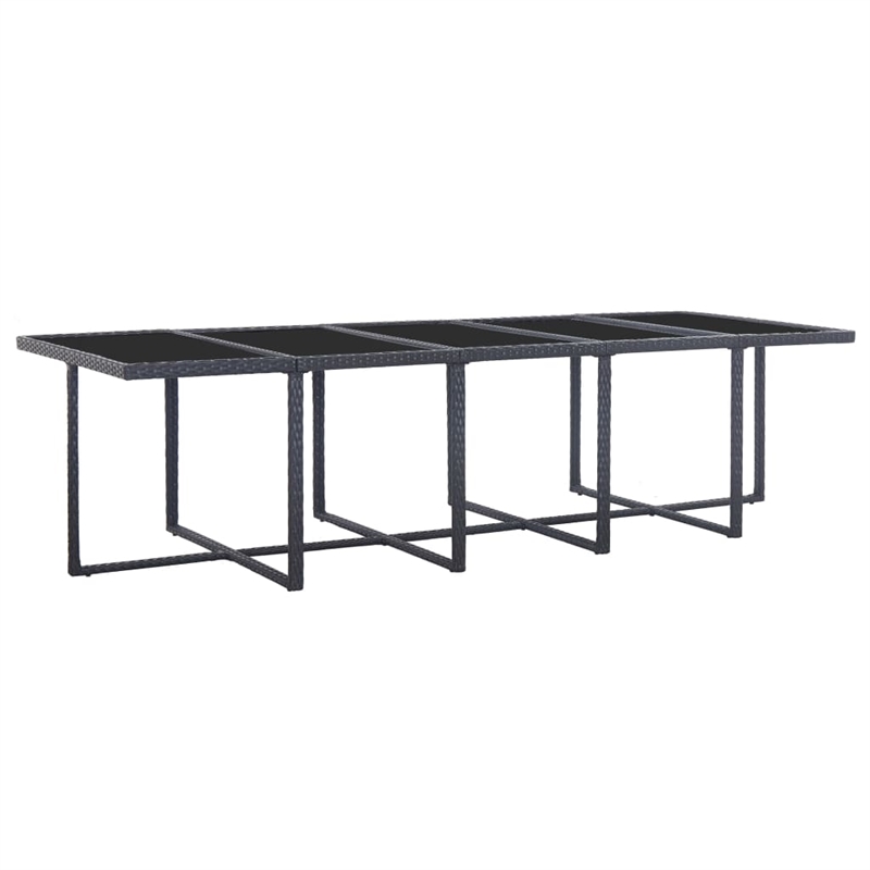 Afuera Living Contemporary Steel Large Furniture Set in Black