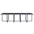 Afuera Living Contemporary Steel Large Furniture Set in Black