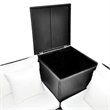 Afuera Living 4 Piece Poly Rattan Medium Patio Furniture in Black