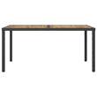 Afuera Living Contemporary Synthetic Poly Rattan Dining Set in Black