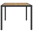 Afuera Living Contemporary Synthetic Poly Rattan Dining Set in Black