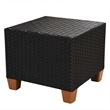 Afuera Living 7 Piece Poly Rattan Large Patio Furniture in Black