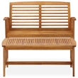 Afuera Living Solid Acacia Wood Medium Garden Lounge Set in Brown