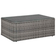Afuera Living Contemporary Synthetic Poly Rattan Garden Lounge Set in Gray