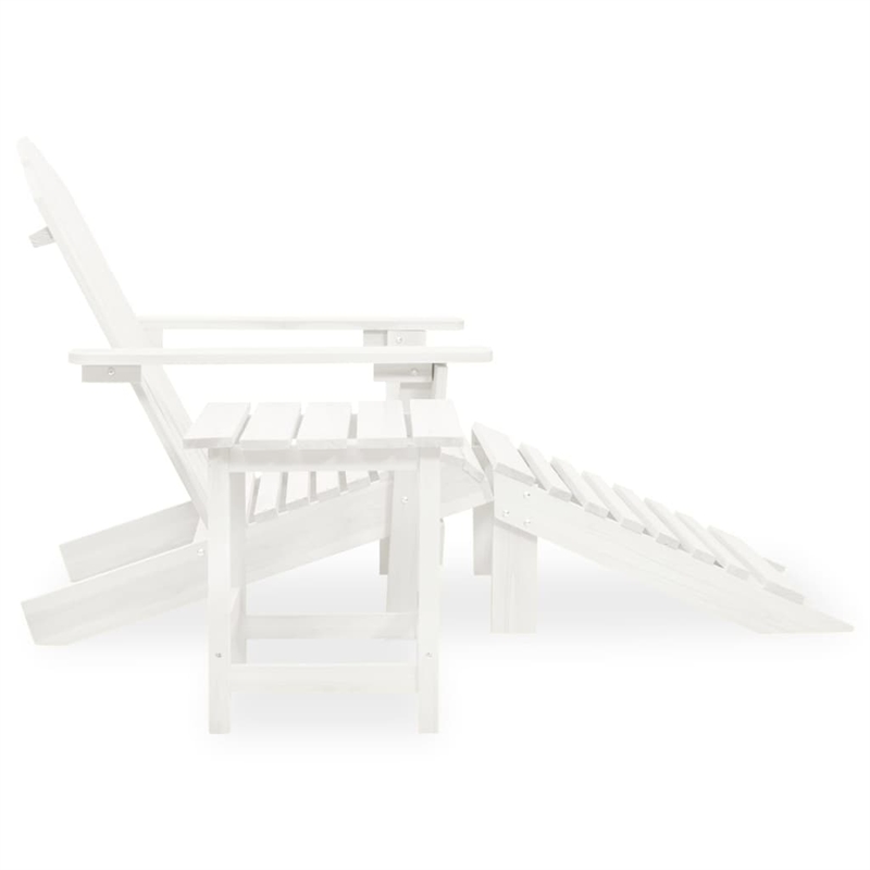 Afuera Living Contemporary Wood Large Furniture Set in White