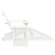 Afuera Living Contemporary Wood Large Furniture Set in White