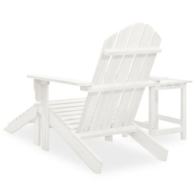 Afuera Living Contemporary Wood Large Furniture Set in White