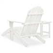 Afuera Living Contemporary Wood Large Furniture Set in White