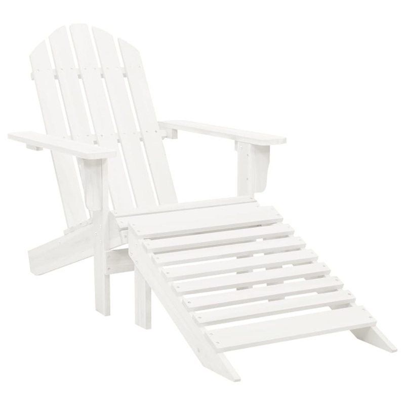 Afuera Living Contemporary Wood Large Furniture Set in White