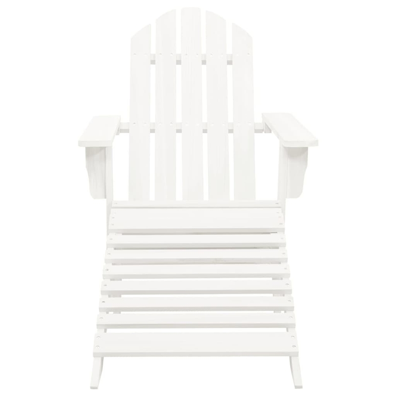 Afuera Living Contemporary Wood Large Furniture Set in White