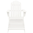 Afuera Living Contemporary Wood Large Furniture Set in White