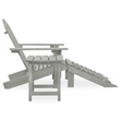 Afuera Living Contemporary Durable Wood Large Furniture Set in Gray