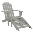Afuera Living Contemporary Durable Wood Large Furniture Set in Gray