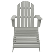 Afuera Living Contemporary Durable Wood Large Furniture Set in Gray