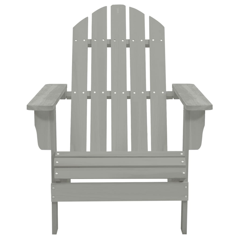 Afuera Living Contemporary Durable Wood Large Furniture Set in Gray