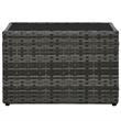 Afuera Living 5 Piece Poly Rattan Garden Lounge Set in Black/Gray/Anthracite