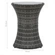 Afuera Living Poly Rattan Small Garden Furniture Set in Black/Gray/Anthracite