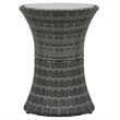 Afuera Living Poly Rattan Small Garden Furniture Set in Black/Gray/Anthracite