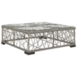 Afuera Living Contemporary Synthetic Poly Rattan 10 Piece Lounge Set in Gray