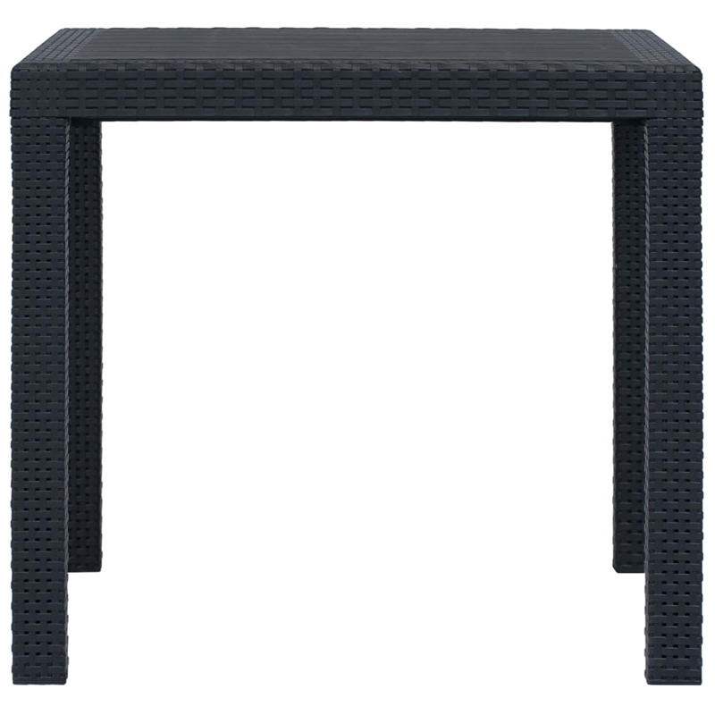 Afuera Living 3 Piece Plastic Standard Bistro Set in Anthracite