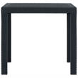 Afuera Living 3 Piece Plastic Standard Bistro Set in Anthracite