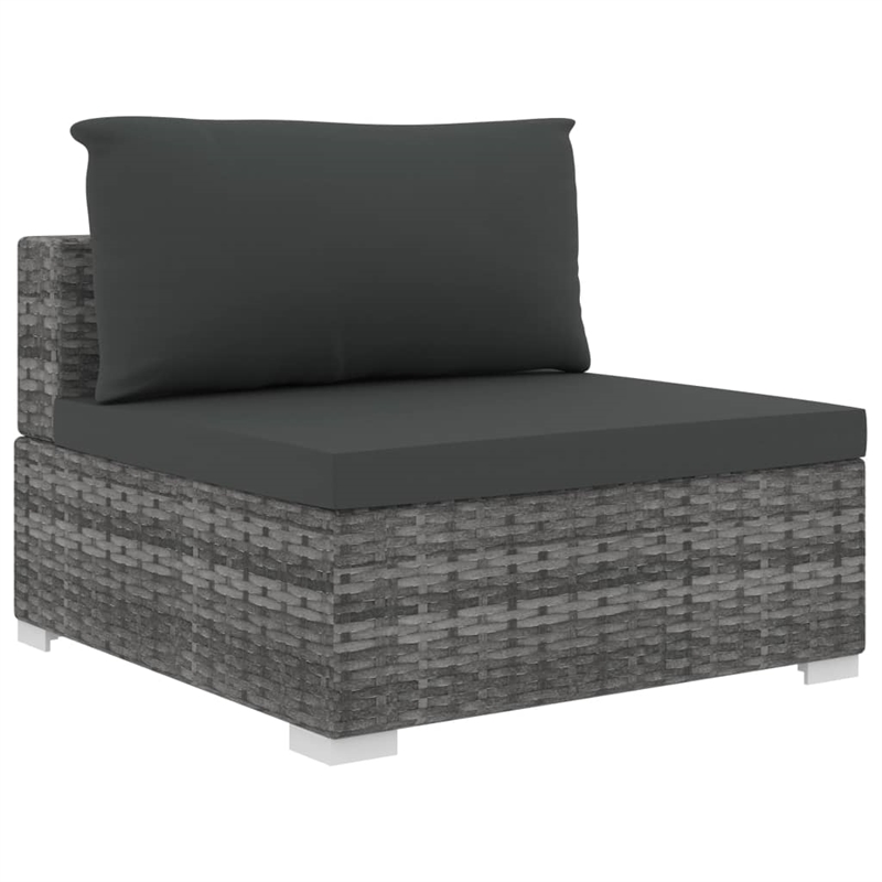 Afuera Living Contemporary 12 Piece Steel Lounge Set in Gray