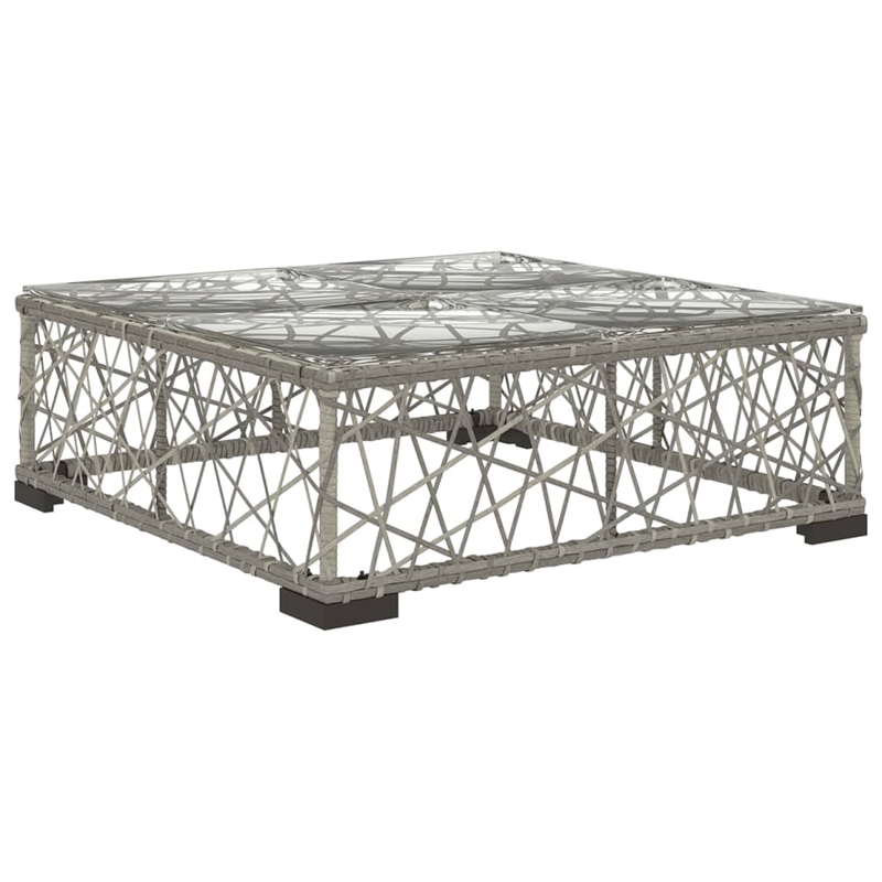 Afuera Living Contemporary Steel Small Patio Sofa Set in Gray
