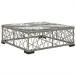 Afuera Living Contemporary Steel Small Patio Sofa Set in Gray