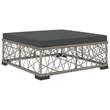 Afuera Living Contemporary Steel Small Patio Sofa Set in Gray