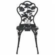 Afuera Living Contemporary Aluminum Small Bistro Set in Black