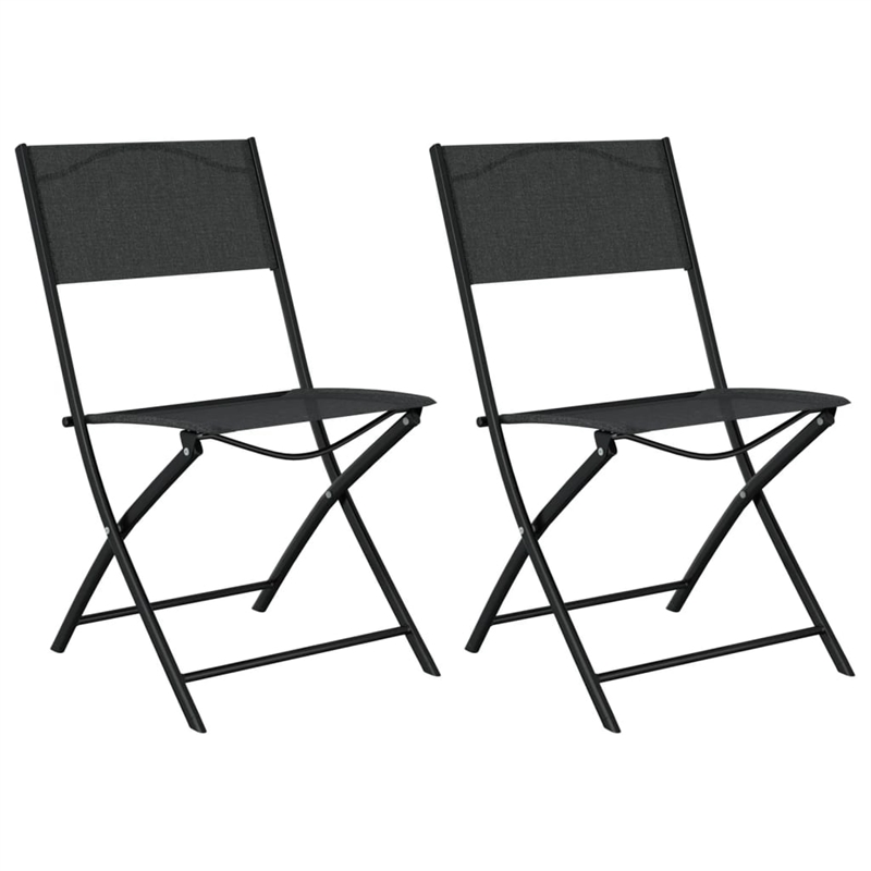 Afuera Living Contemporary Steel Small Bistro Set in Black Finish